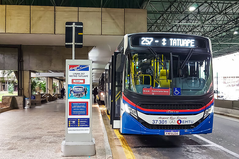 como chegar aeroporto de guarulhos de ônibus