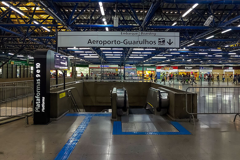 como ir ao Aeroporto de Guarulhos de trem