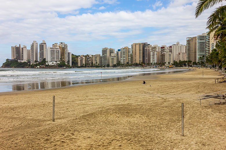 melhor praia para ficar bo Guarujá